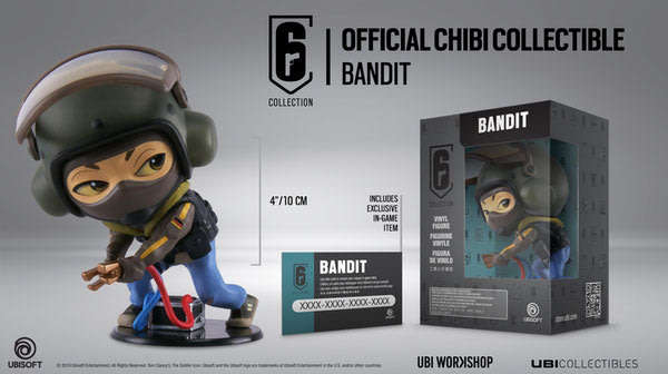 TOM CLANCY`S RAINBOW SIX COLLECTION: BANDIT CHIBI (VINYL FIGURE / CHARACTER) / NEW SEALED
