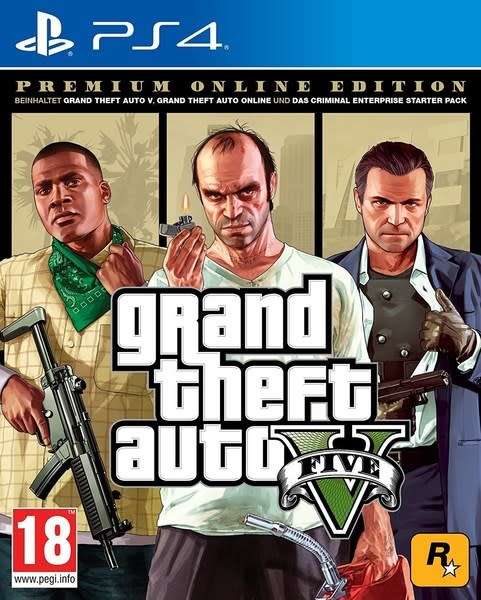 Grand theft auto v / gta v premium online edition game for ps4 - new