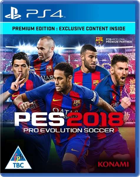 Pro evolution soccer 2018 / pes 2018 premium edition - new