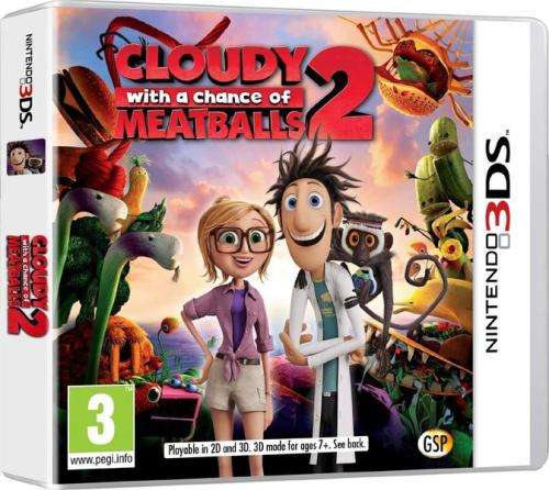 Nintendo 3ds game - cloudy with a chance meatballs 2 - new