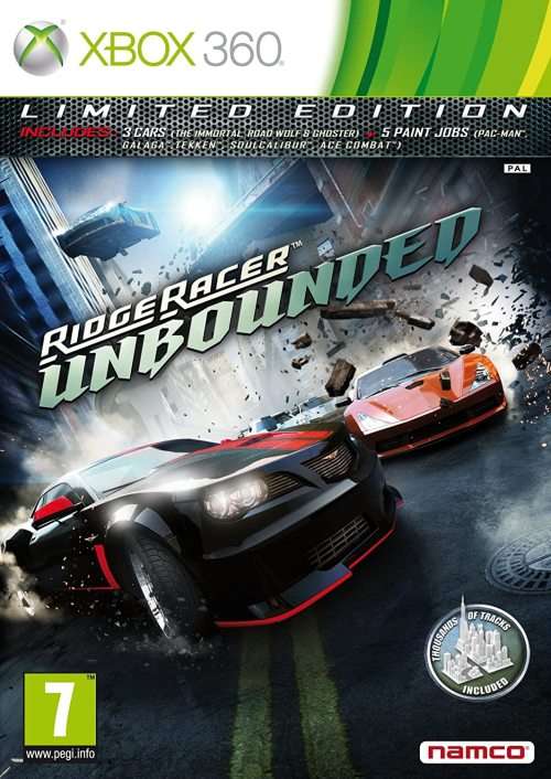 Ridge racer unbounded  game for xbox 360