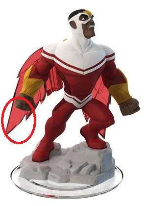 DISNEY INFINITY GAME FALCON 2.0 FIGURE / CHARACTER WITH POWER DISC