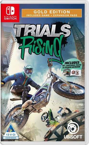 Nintendo switch game - trials rising gold edition - new