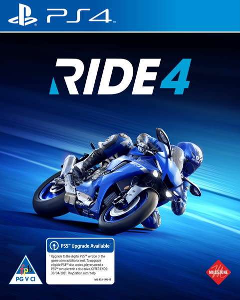 Ride 4 game for ps4 / (ps5 upgrade available) new