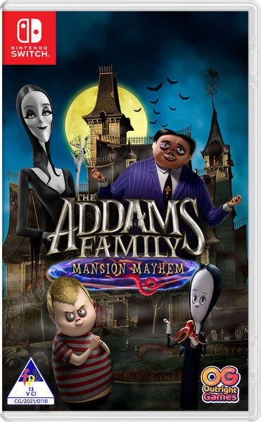Nintendo switch game - the addams family mansion mayhem - new