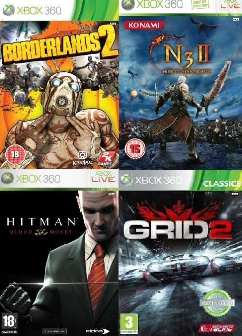 4 XBOX 360 Games Bundle