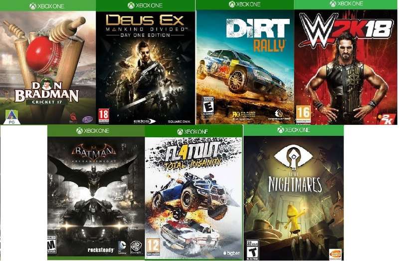 7 Xbox one games bundle