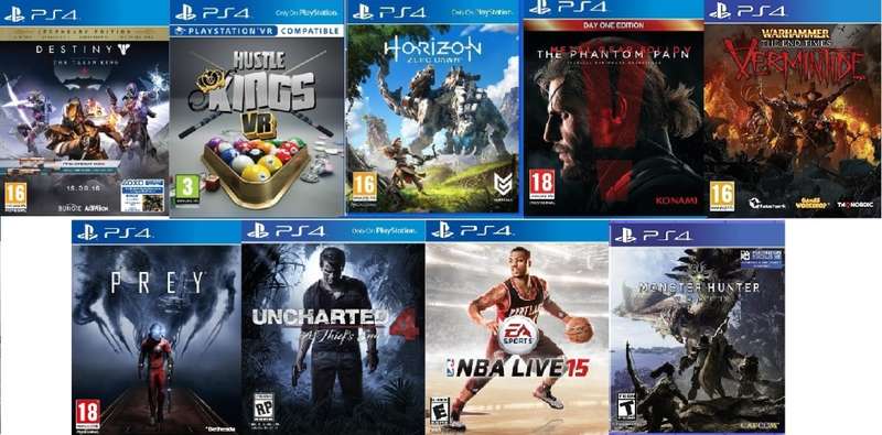 9 Playstation 4 Games Bundle ( PS4 )