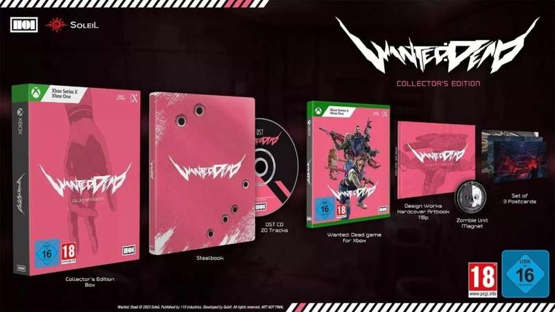 Wanted dead collector`s edition game for ps4 - new