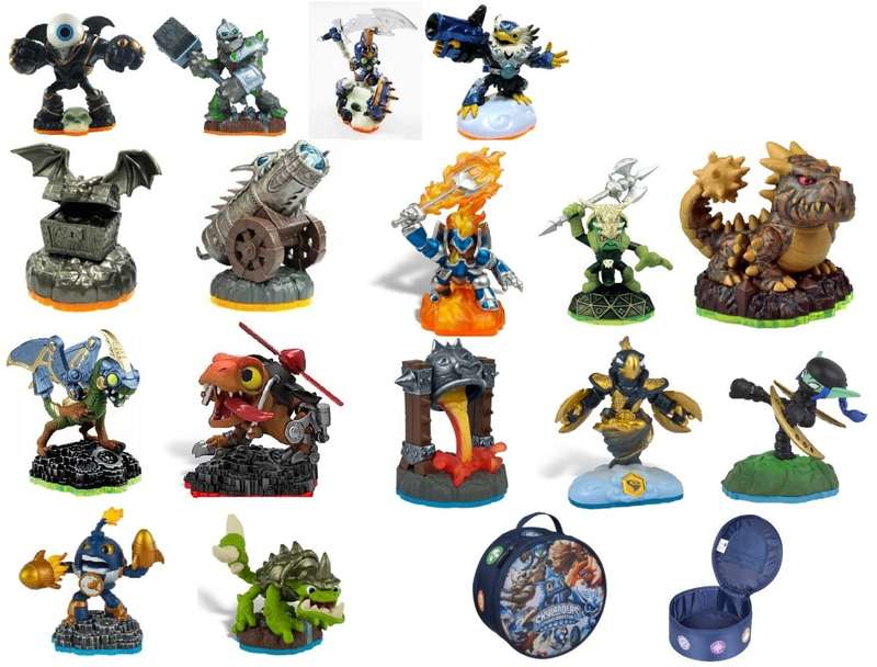 16x Mix skylander characters bundle with carry case