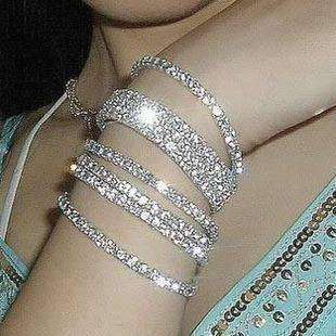 BlingBling!!! Cubic Zirconia Stretch Tennis Bracelets x 80