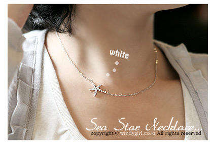 Cubic Zirconia Sea Star Necklace