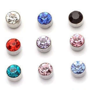 No Ear Hole?? Get Magnetic Cubic Zirconia Studs!!! 5mm
