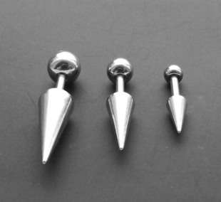Unisex Rock Punk Style Cone Stud - Silver