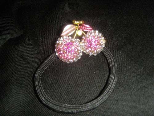 Beautiful Hair Band - Cherry&Rhinestones