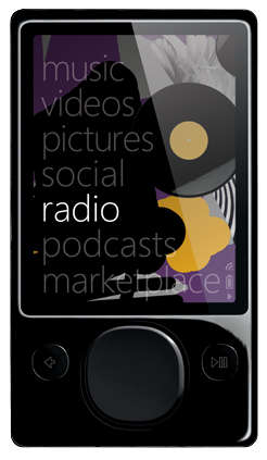 Zune 120GB Mp3 Player (Black) (3rd Gen) + Zune Cover and USB