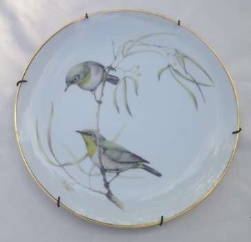 Jill Adams Best Loved Birds of Southern Africa- Limited Edition, 1983.CAPE WHITE-EYE. With hanger