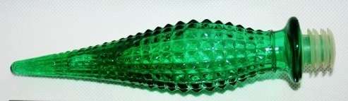 WOW! Splendid huge Jade green "GENIE" vintage bath salts bottle. 56cm tall.