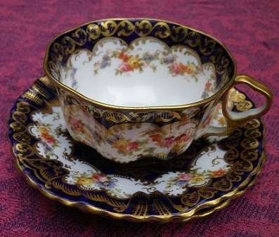 Spectacular! Rare! Beautiful! VICTORIAN c1890 CROWN STAFFORDSHIRE TRIO. No: A 807