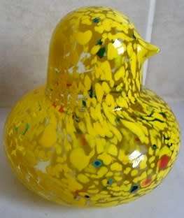 FOR RENNYPENNY ONLY PLEASE!!!! MURANO GLASS BIRD-PAPERWEIGHT  10cm high