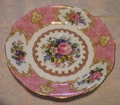 Exquisite rare ROYAL ALBERT "LADY CARLYLE"  trio. Excellent condition.