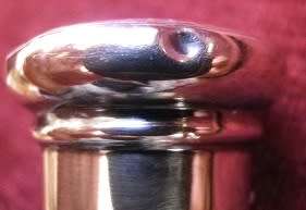 Hallmarked Sterling Silver lidded Vintage panel cut glass cologne/perfume travelling bottle. London