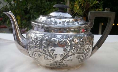 Impressive Antique silver plated teapot, Atkin Brothers, Sheffield