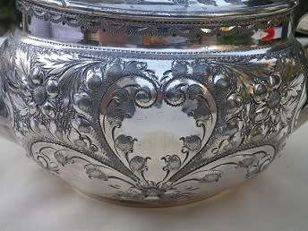 Impressive Antique silver plated teapot, Atkin Brothers, Sheffield