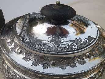 Impressive Antique silver plated teapot, Atkin Brothers, Sheffield