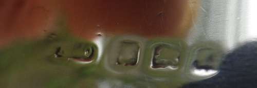 WOW! ANTIQUE HALLMARKED STERLING SILVER CAPSTAN INKWELL. Birmingham, 1910 (?)19