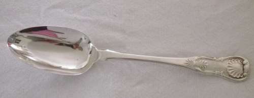 WOW! Hallmarked EDINBURGH 1820 SILVER Serving Spoon Andrew Wilkie & Robert Morton.73grm 22.5cm