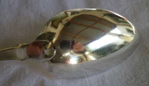 WOW! Hallmarked EDINBURGH 1820 SILVER Serving Spoon Andrew Wilkie & Robert Morton.73grm 22.5cm