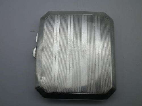 FOR PLAKAM0926 ONLY PLEASE!! Art Deco Hallmarked Sterling Silver Cigarette case. Birmingham, 1930