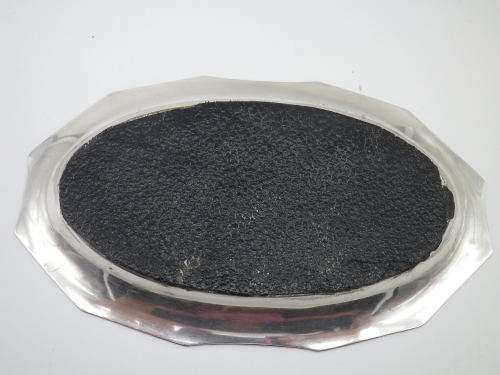 ART DECO SILVER & GUILLOCHE ENAMEL PIN TRAY. BIRMINGHAM, 1931 14 x 8cm 81g