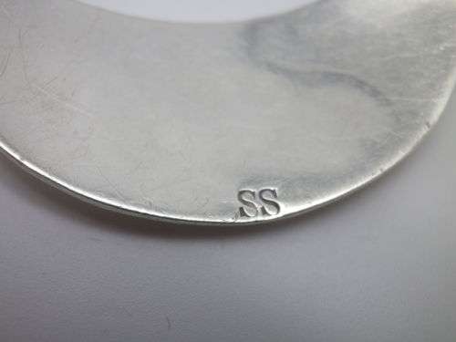 Sterling Silver SHERRY Decanter label. 16grms. 5.5cm x 3.7cm
