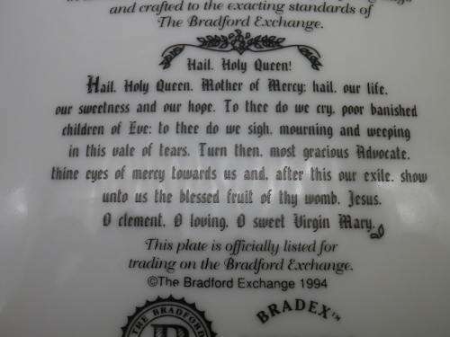 VISIONS OF MARY!! DISPLAY PLATE OUR LADY OF MEDJUGORJE  Hector Garrido BRADFORD EXCHANGE