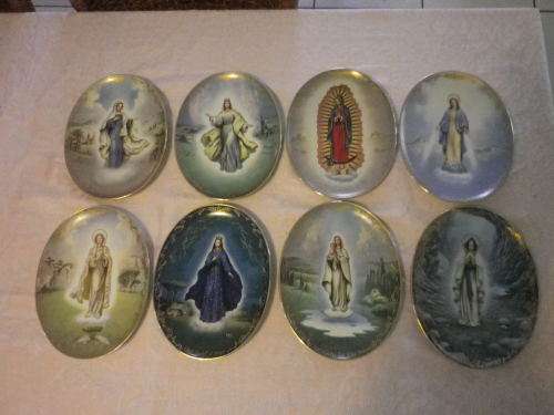 VISIONS OF MARY!! DISPLAY PLATE OUR LADY OF MEDJUGORJE  Hector Garrido BRADFORD EXCHANGE