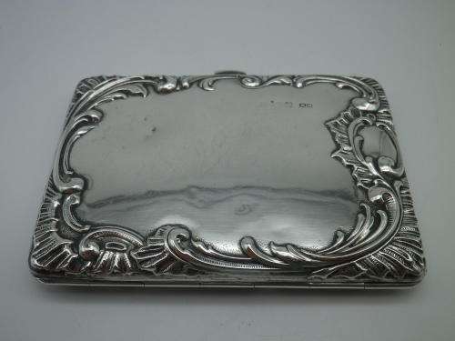 Reynolds Angels Antique Hallmarked Silver Purse Aide Memoire Birmingham 1905 Henry Matthews