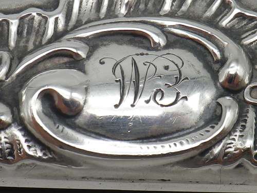 Reynolds Angels Antique Hallmarked Silver Purse Aide Memoire Birmingham 1905 Henry Matthews