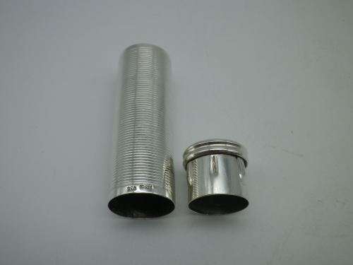 Art Deco 935 Silver lipstick holder. 1.8 x 5.5 cm  12.1 g Maker: Kosca RARE!