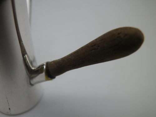 RARE!! STUNNING!! MINIATURE Hallmarked Silver chocolate pot. London 1977. Maker CM.3.5cm high