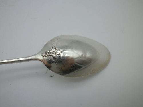 ANTIQUE FRENCH HALLMARKED STERLING SILVER 8 TEA SPOONS Armand Fresnais 1877-1927 13.5cm 135grms