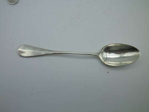 ANTIQUE FRENCH HALLMARKED STERLING SILVER 8 TEA SPOONS Armand Fresnais 1877-1927 13.5cm 135grms