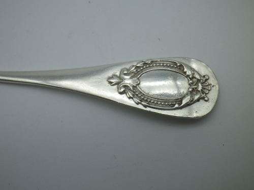ANTIQUE FRENCH HALLMARKED STERLING SILVER 8 TEA SPOONS Armand Fresnais 1877-1927 13.5cm 135grms