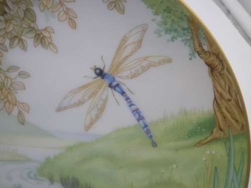 ADORABLE WATER BABIES DISPLAY PLATE "TOM & THE DRAGONFLY" Hutschenreuther Porcelain Ltd Ed.3905A
