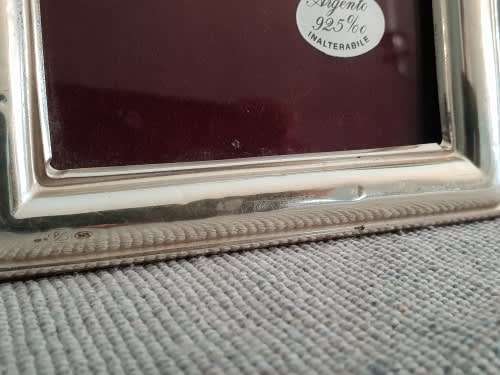 Sterling Silver Vintage Picture frame, ITALY 16 cm x 12.3 cm