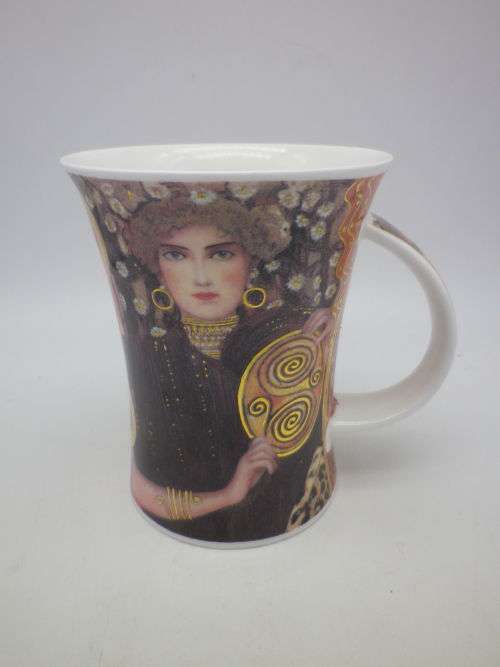 GUSTAV KLIMT `DESIRE` large mug. Dunoon Fine China England 11.5 cm WOW!!!