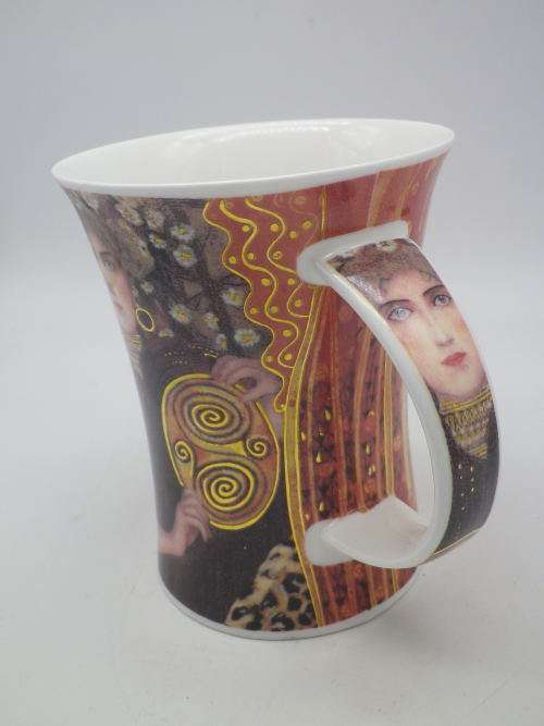 GUSTAV KLIMT `DESIRE` large mug. Dunoon Fine China England 11.5 cm WOW!!!