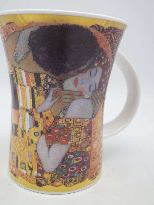 GUSTAV KLIMT `Belle Epoque` Large Mug. Dunoon Fine China, England 11.5 cm