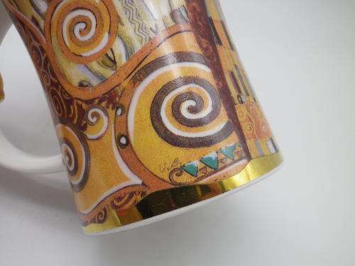GUSTAV KLIMT `Belle Epoque` Large Mug. Dunoon Fine China, England 11.5 cm